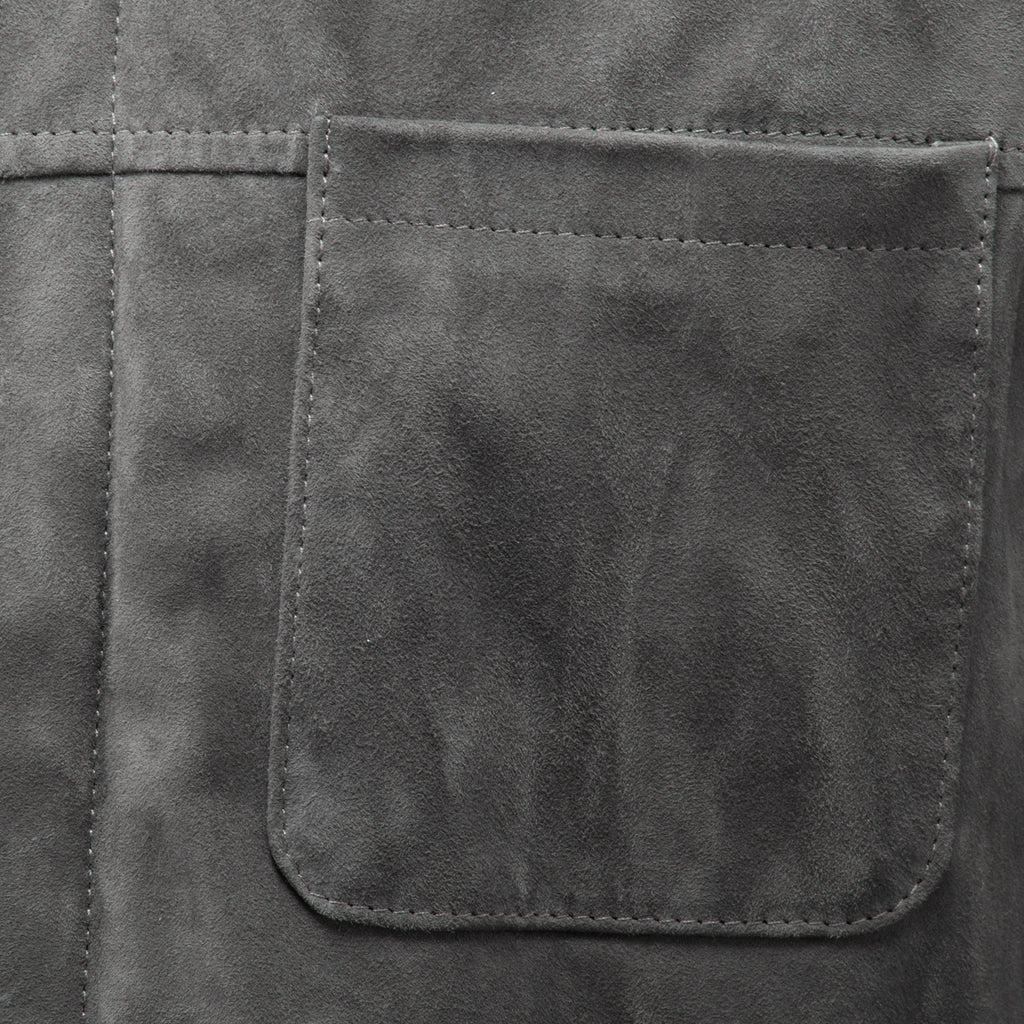 Detail Vintage Suede Overshirt